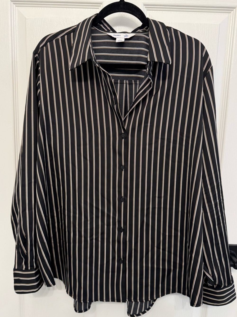 Striped Button Down Blouse